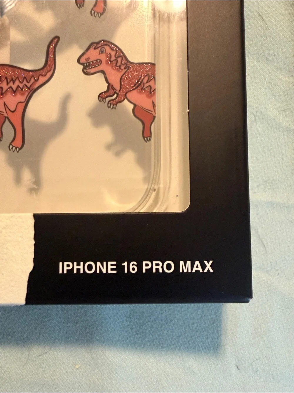 Coach Clear MagSafe iPhone 16 Pro Max Case with Red Dinosaur Print